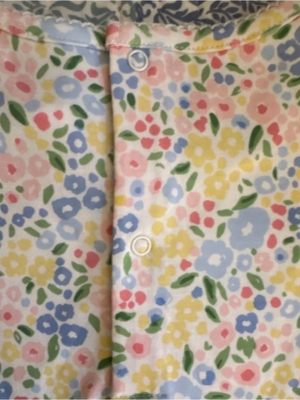 Girls' Short-Sleeve Floral Casual Dress in Pastel Multicolor